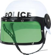 politiehelm jongen wit/groen