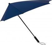 stormparaplu STORMaxi handopening 100 cm donkerblauw