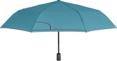 paraplu automatisch dames 98 cm microvezel blauw