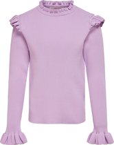 KIDS ONLY KONSALLY LS RUFFLE PULLOVER KNT Meisjes Trui - Maat 134140