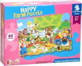 vloerpuzzel Happy Farm junior 44 x 31 cm 45-delig