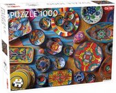 legpuzzel Mexicaans servies 48 x 67 cm karton 1000 stukjes