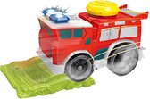 speelgoedauto Power brandweer 23 x 10 cm groen/rood 2-delig