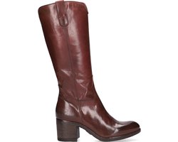 Walk In The Park Evelyn Hoge laarzen Dames Cognac Maat 40