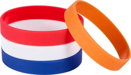 Siliconen armbanden mix Nederland - voor volwassenen (zak van 30 stuks) |  bol.com