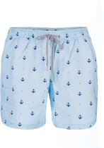 ULTRAMARINE LOVE ANCHOR Sneldrogende Zwembroek Heren met Mesh Binnenbroek en Drie Zakken - Zachte en Comfortabele Zwemshort Heren / Zwembroeken Heren - Waterafstotende Zwembroek Mannen / Zwem