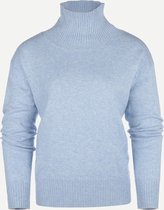 Steppin' Out Herfst/Winter 2021 Trui Chrissy Sweater Vrouwen - Regular Fit - Merino Wol - Blauw (S)