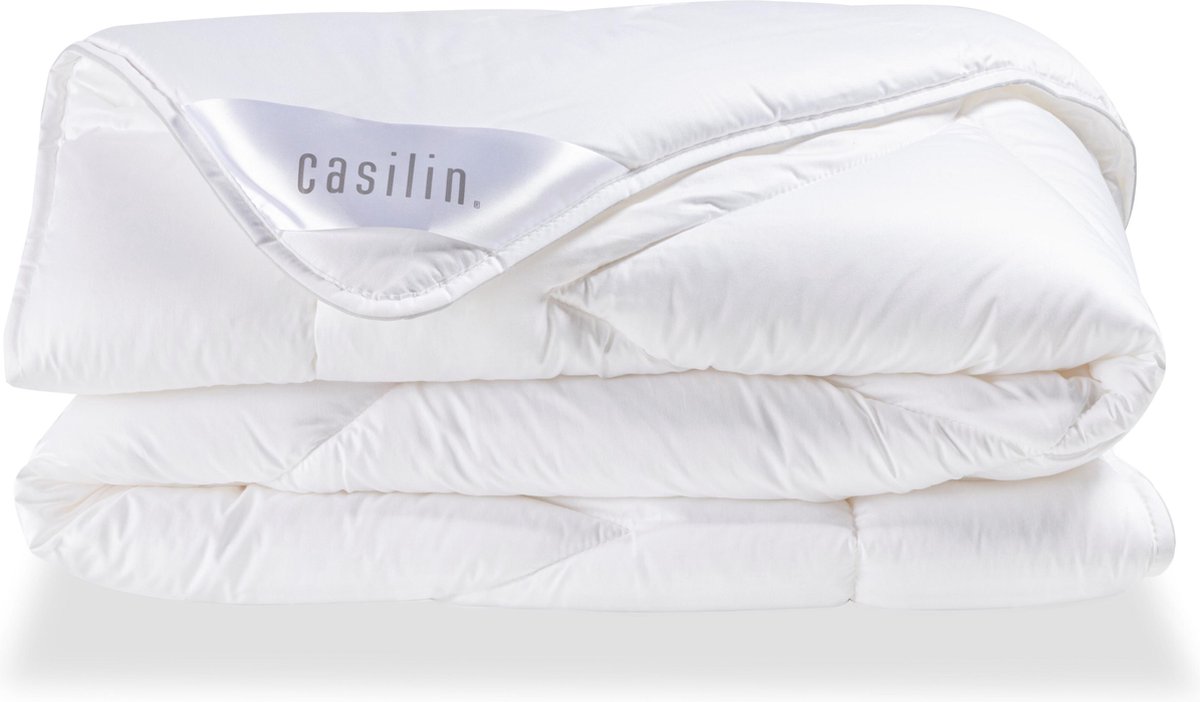 Casilin Dekbed 1 persoons 140 x 200cm - Katoen Satijn - Hotelkwaliteit - Wit