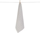 Clarysse Theedoek Checked 50x70cm Wit/Blauw Small