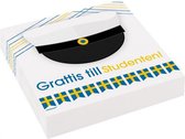 servetten Grattis tot Student 16,5 x 16,5 cm wit 20 stuks