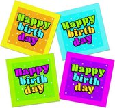 servetten Happy Birthday 33 x 33 cm papier 20 stuks