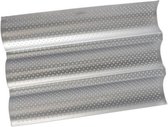 stokbroodvorm 38 x 24 cm staal zilver