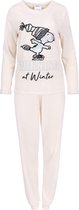 Fleece, beige, tweedelige pyjama Peanuts Snoopy MAAT L