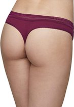 Tanga Slip Ysabel Mora | 2 pak | donkerrood graniet blauw