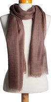 Cashmere Pashmina Sjaal Kastanje Bruin - Sjaals - 100% cashmere - handgeweven in Nepal
