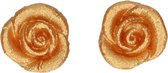 FunCakes - Marsepein Decoratie Rozen - Goud - Set/6