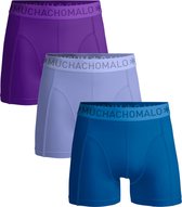 Muchachomalo 3-pack boxershort heren - Elastisch katoen - Ademend - Zachte waistband - Effen kleuren