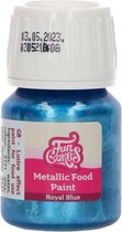 FunCakes - Eetbare Metallic Verf - Koninklijk Blauw - 30ml