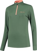 Rogelli Snake Hardlooptop - Dames Sporttrui - Legergroen/Coral - Maat M