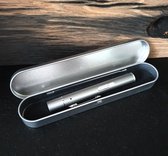 laserpen grijs - laser lampje - LK lasers - USB oplaadbaar - laserstraal, UV licht en led licht - inclusief opberg/beschermdoosje - kantoor