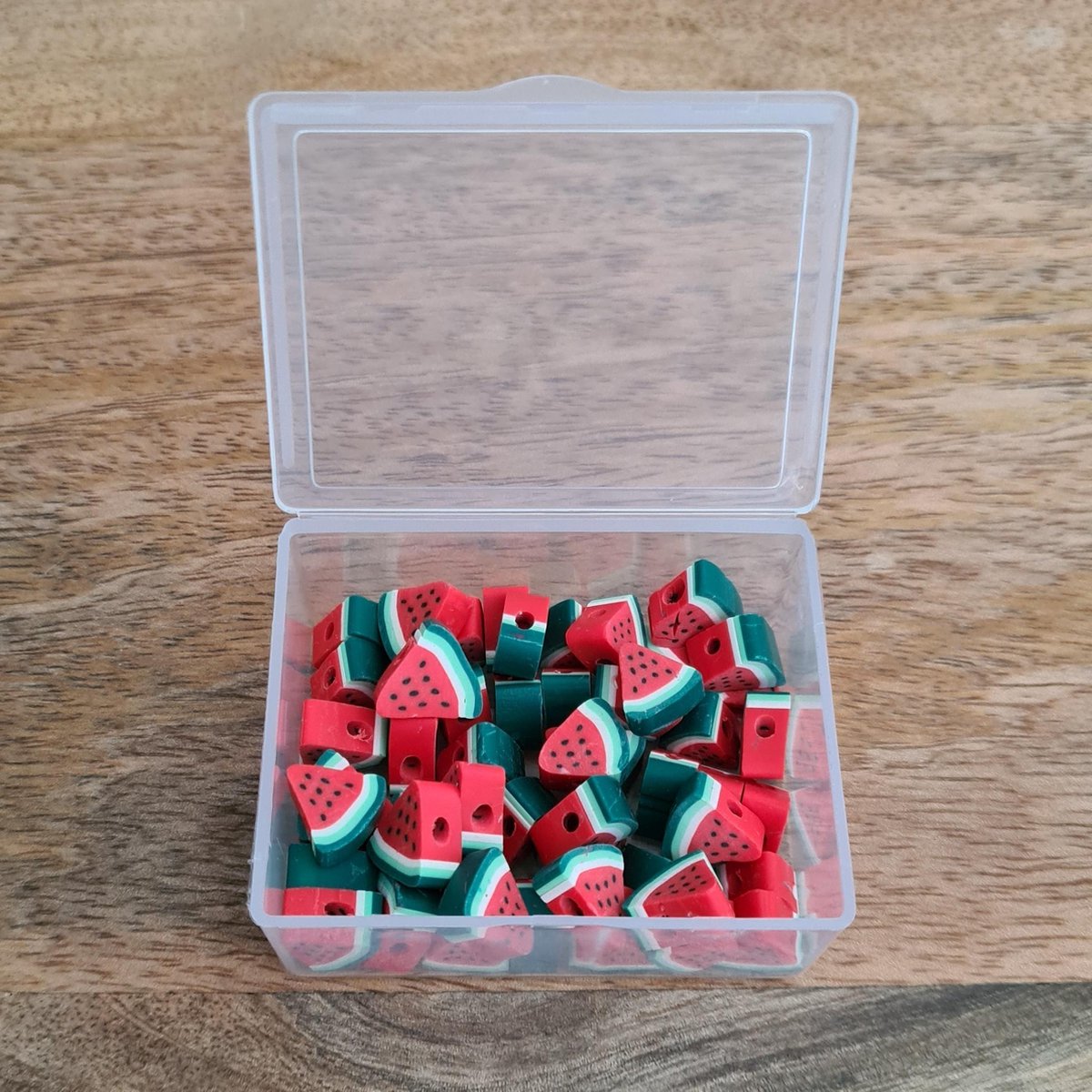 50 stuks Kralen Watermeloen Rood