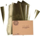 Hobbypapier goud A4 250grams 10 vel - Tien gouden vellen hobbypapier á 250 gram per vel.