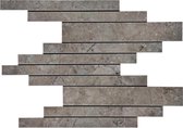 Keramische tegel Mosaic Leicester Stripes Graphite- 30x45 - Woodson and Stone - donkergrijs