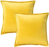 Kussenhoes 50x50 - Zinaps kussensloop 40 x 40 cm, 45 x 45 cm, 50 x 50 cm, voor sofa kussens, gooien kussens, decoratieve kussenhoes, gemaakt van zacht en pluizig microvezel. -  (WK 02124)