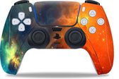 Orange Space - PS5 controller skin - Sticker geschikt voor de PS5