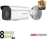 Hikvision Beveiligingscamera - 4K Slimme Bullet Camera - Microfoon & Speaker - Verlichting - SD-kaart Slot - Gezichtsherkenning - Starlight