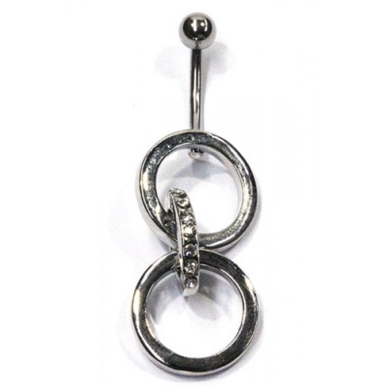 Bijoux by Ive® - Navelpiercing - gebogen barbell - 3 Ringen