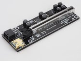 6 stuk Nieuwe Zwarte Ultrastabiel Ver009S Plus Usb 3.0 Pci-E PCIe Riser Ver 009S Express 1X 4X 8X 16X Extender Riser Card Adapter sata 15Pin Naar 6 Pin Power Kabel ETH Mining