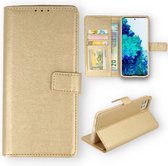 Bookcase Goud - Samsung Galaxy A22 5G - Portemonnee hoesje A-Quality