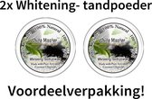Whitening Tooth Powder 2 stuks - Vegan - 100% Natural - 10 gram - Tandbleekmiddel - Witte Tanden - Mondzorg