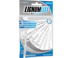 Lignum - Tees - 72 MM - wit - 12 stuks