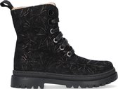 Shoesme Nr21w005 Veterboots - Laarzen Met Veters - Meisjes - Zwart - Maat 23