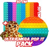 Ultrasativa® Pop It XXL Pack - 30X30 -20X20 -Mood Octopus -Fidget Toys