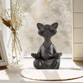 Boeddha Beeld Kat - Zen Poes - Buddha Kitten - Boeddhabeeldje - Zen Meester Kitty Chan - Grappig Kado - Cadeau - Valentijn - Moederdag - Verjaardag