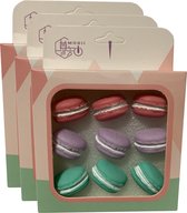 Set van 27 leuke punaises in doosjes (model: macarons)