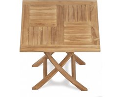 Inklapbare Teak Tuintafel | 70 x 70 cm