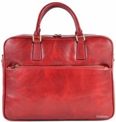 Lederen handtas | Akte Rood