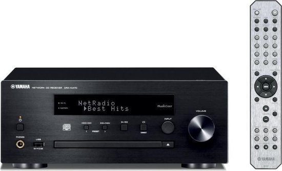 Yamaha CRX-N470D 'Streaming/Versterker/DAB+Receiver met CD-speler en USB'  Zwart | bol.com