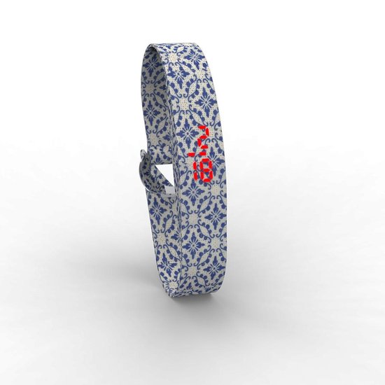 TOO LATE - Montre digitale avec bracelet en coton - FABRIC WATCH - Flower 2