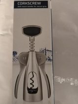 luxe kurkentrekker / met hefboomfunctie voor eenvoudig omkurken / RVS 16x4 cm