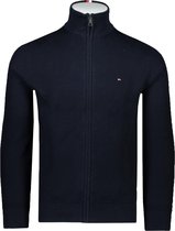 Tommy Hilfiger Trui Blauw Aansluitend - Maat XL - Heren - Herfst/Winter Collectie - Katoen