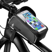 FIETSTASSEN ELECTRISCHE FIETSEN - ZINAPS BEYCLE Frame tas, waterdichte mobiele telefoonhouder, stuurzak met hoofdtelefoongat voor iPhone 6, 7, 8 Plus, Samsung S7 Edge, S8, S9 Plus en andere s