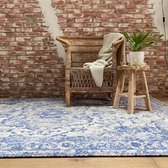 Vintage vloerkleed Dewi Blauw 200x290cm