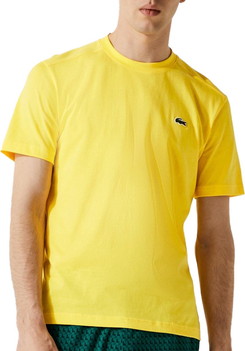Lacoste Sport Ultra Dry T-shirt - Mannen - Geel | bol.