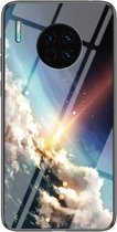 Voor Huawei Mate 30 Sterrenhemelpatroon Gehard glas + TPU-schokbestendige beschermhoes (heldere sterrenhemel)