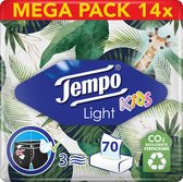 Tempo Light Box - Mouchoirs 3 épaisseurs - 14 x 70 pièces